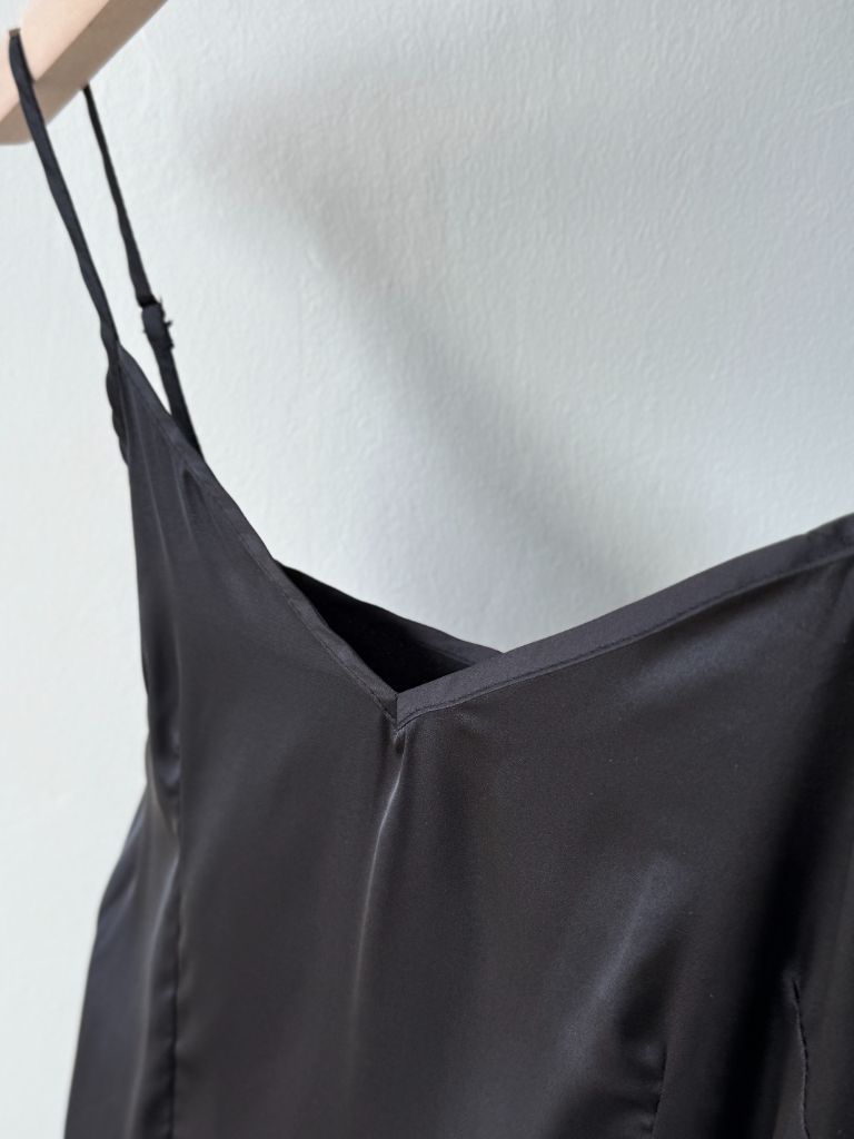 Vanyce Asymmetric Collar Two Piece Sheer Dress