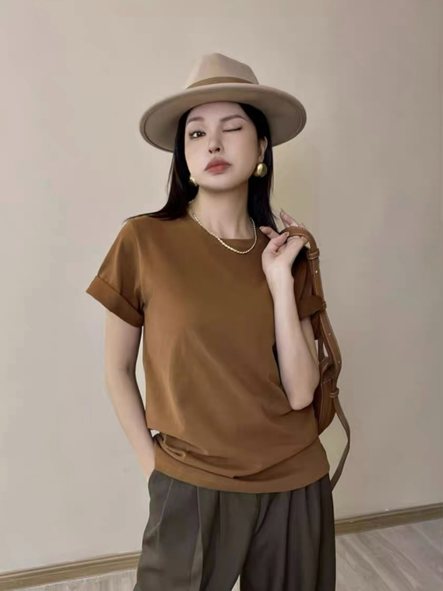 Florence Round Neck Basic Tee