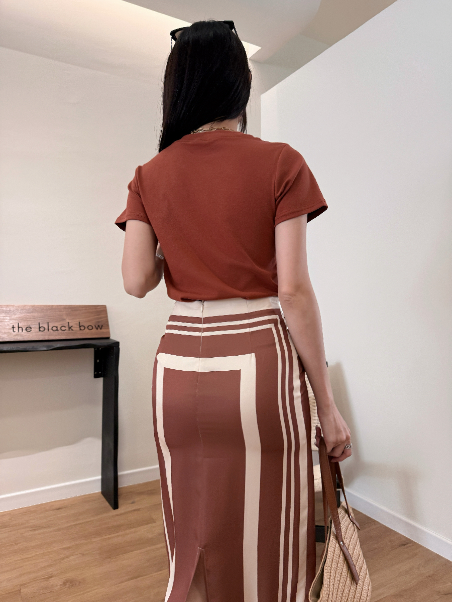 Wrenley Geometric Draped Skirt (Top to purchase seperately)