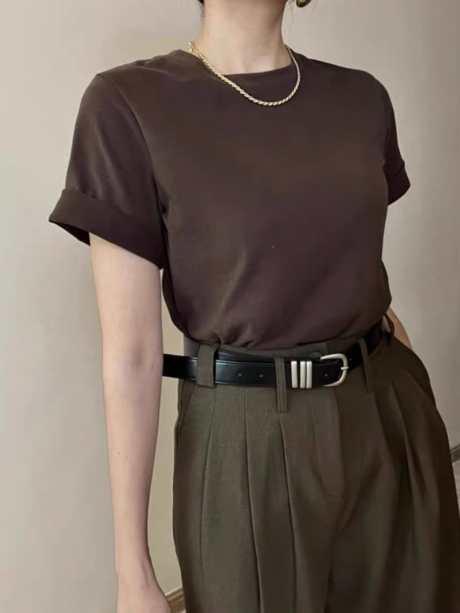 Florence Round Neck Basic Tee