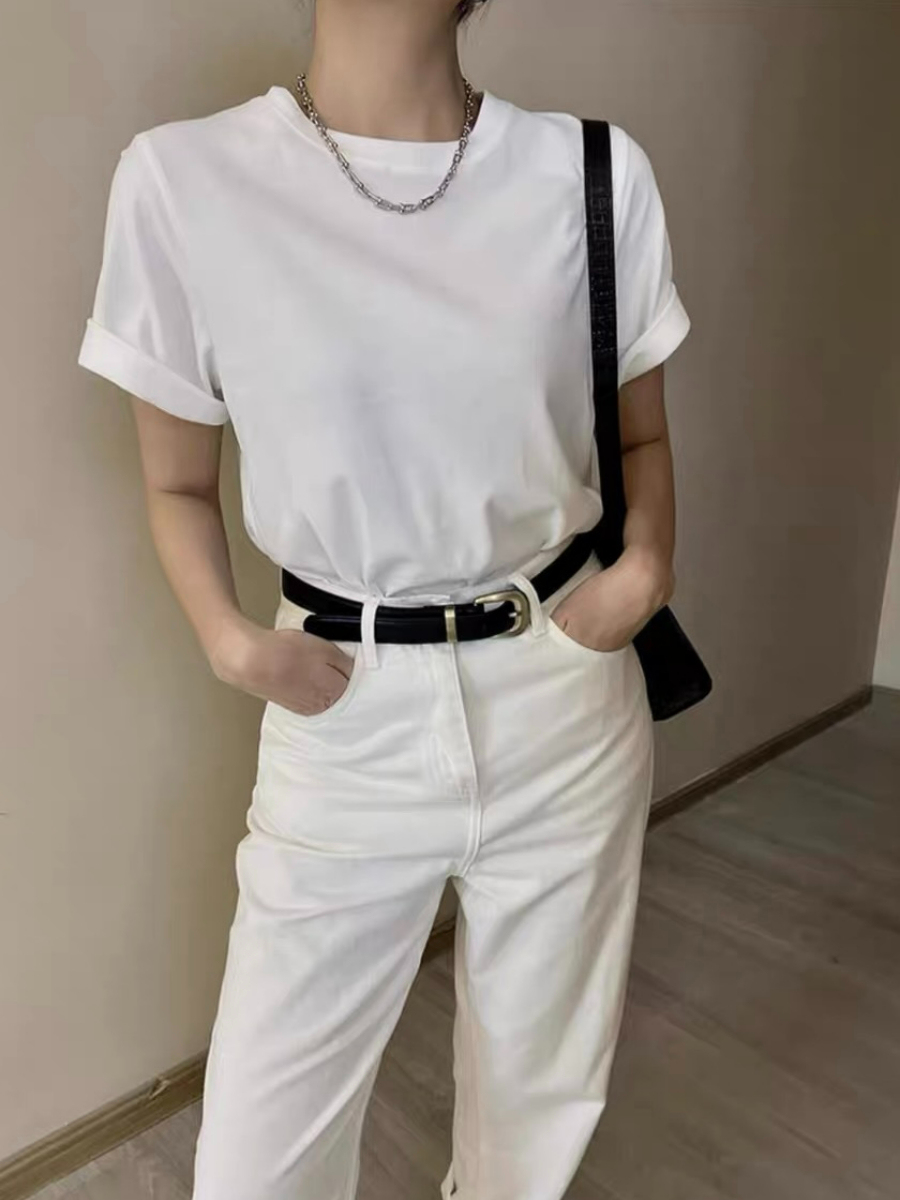 Florence Round Neck Basic Tee