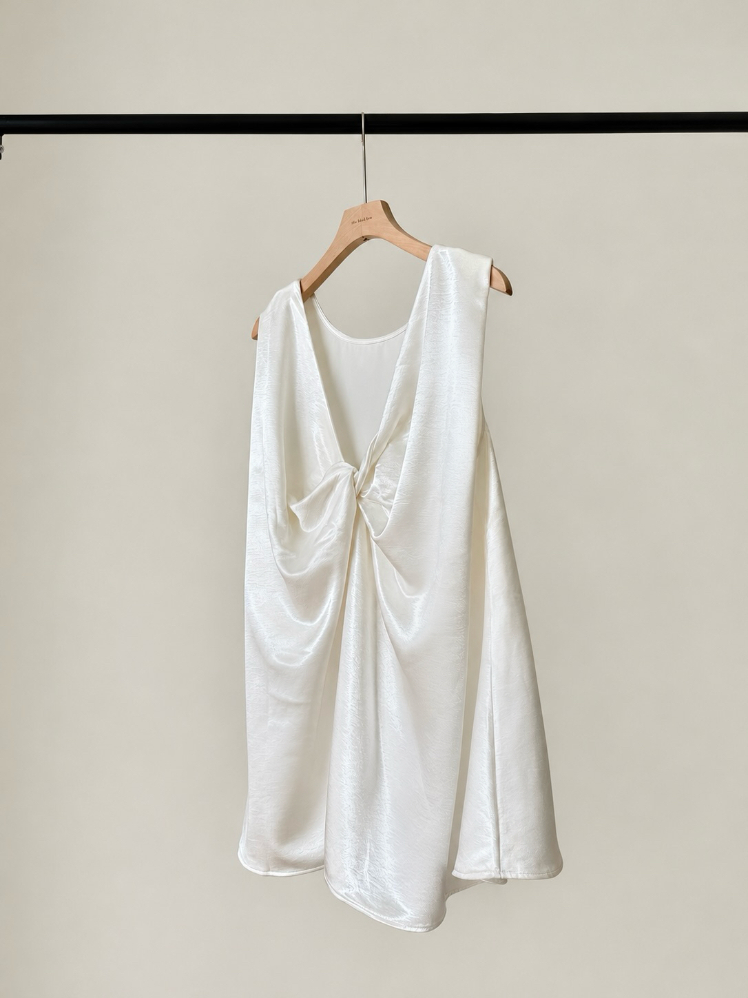 Mandy Back Knot Satin Top
