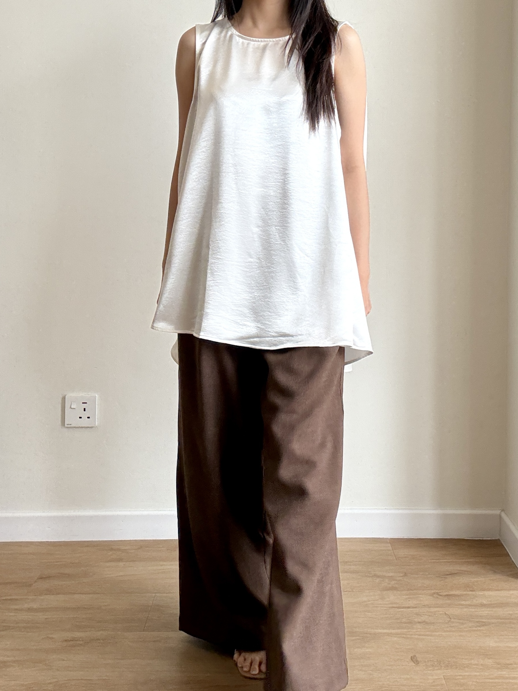 Moligna Belted Wide Leg Pants