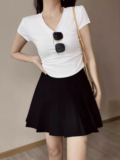 Frida Pleated OL Mini Skort