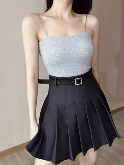 Frida Pleated OL Mini Skort