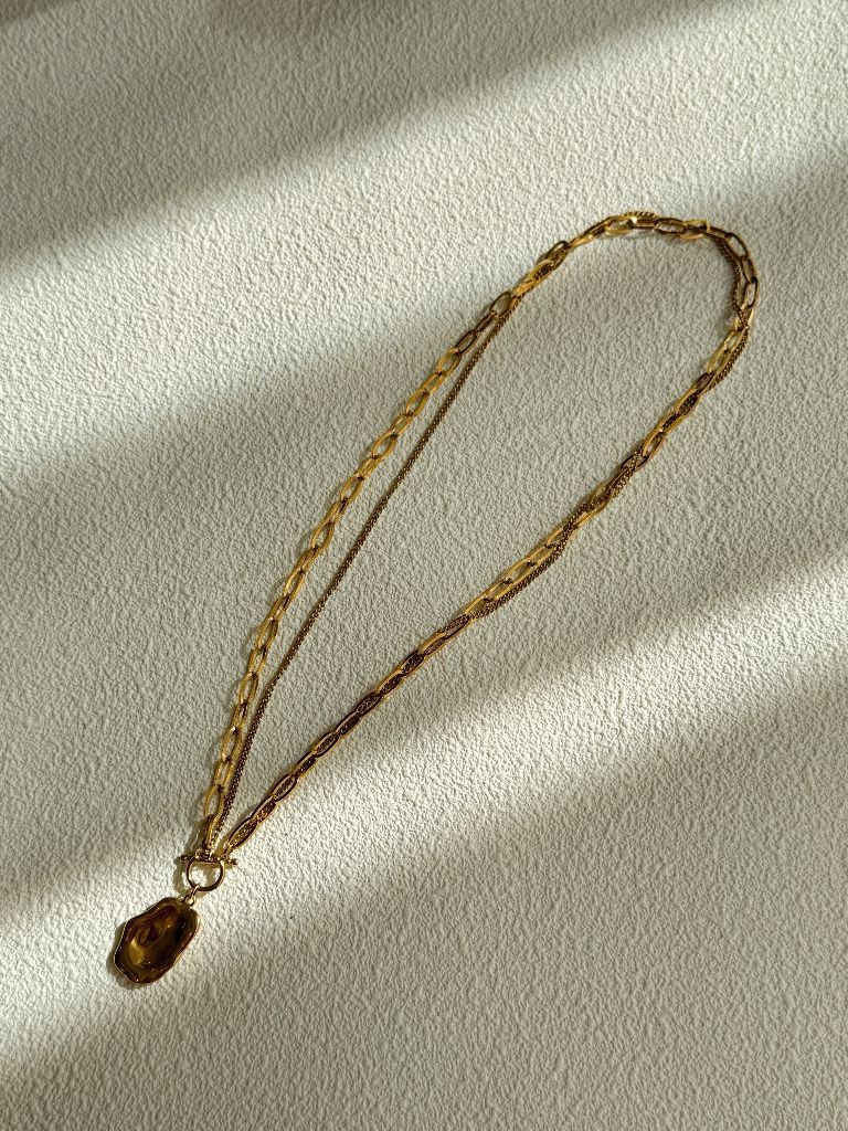 Bon-Hwa Pendant Chain Necklace