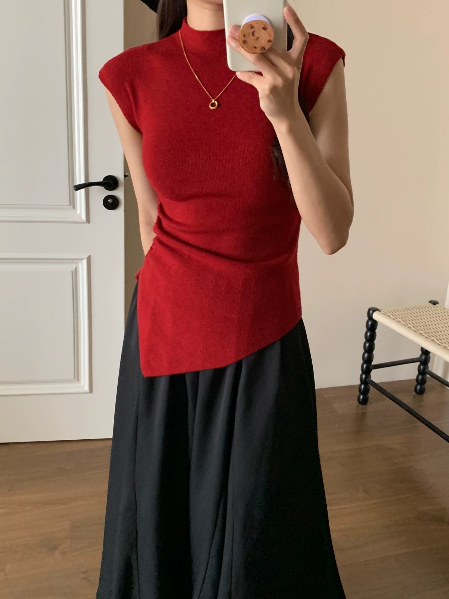 Lesya Back Button Knit Top