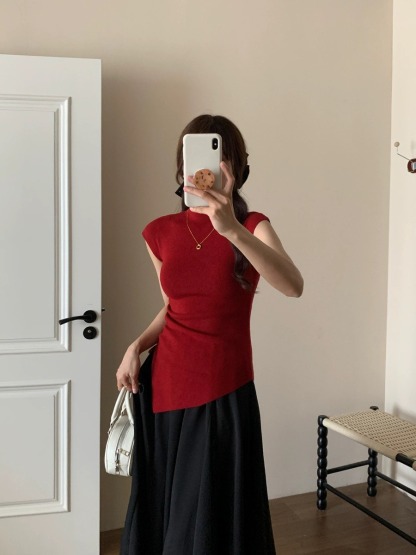 Lesya Back Button Knit Top