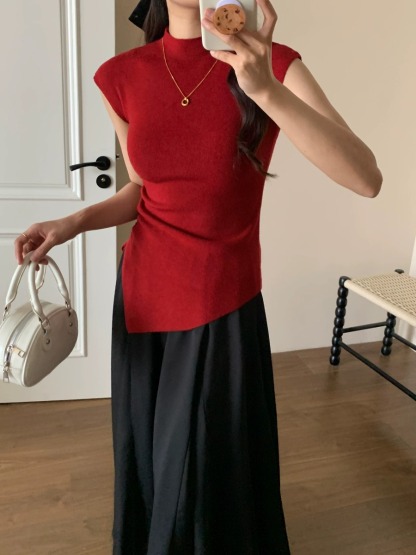 Lesya Back Button Knit Top