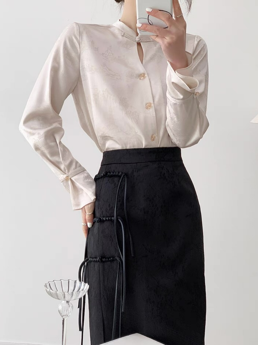 Xin Hua Long Sleeve Oriental  Top