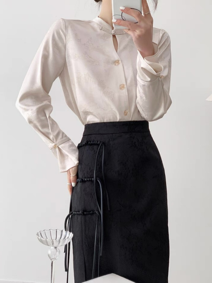 Xin Hua Long Sleeve Oriental  Top