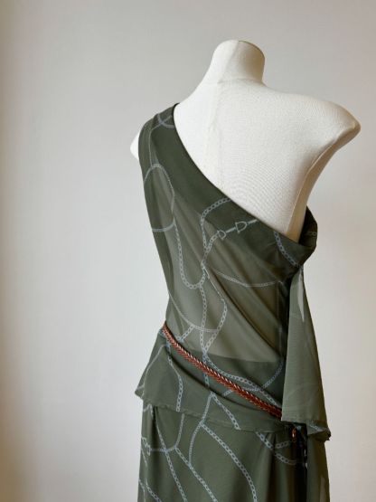 Wynna Graphic Print One Shoulder Top