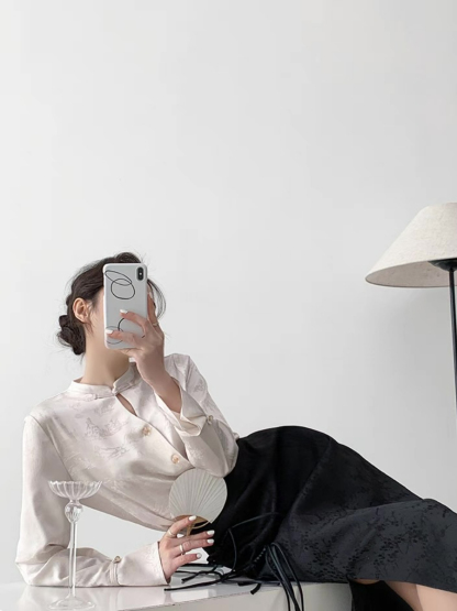 Xin Hua Long Sleeve Oriental  Top