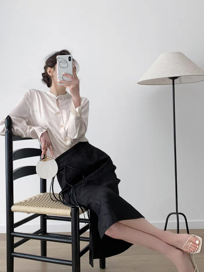 Xin Hua Long Sleeve Oriental  Top