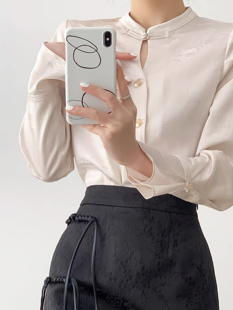 Xin Hua Long Sleeve Oriental  Top