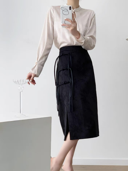 Xin Hua Long Sleeve Oriental  Top