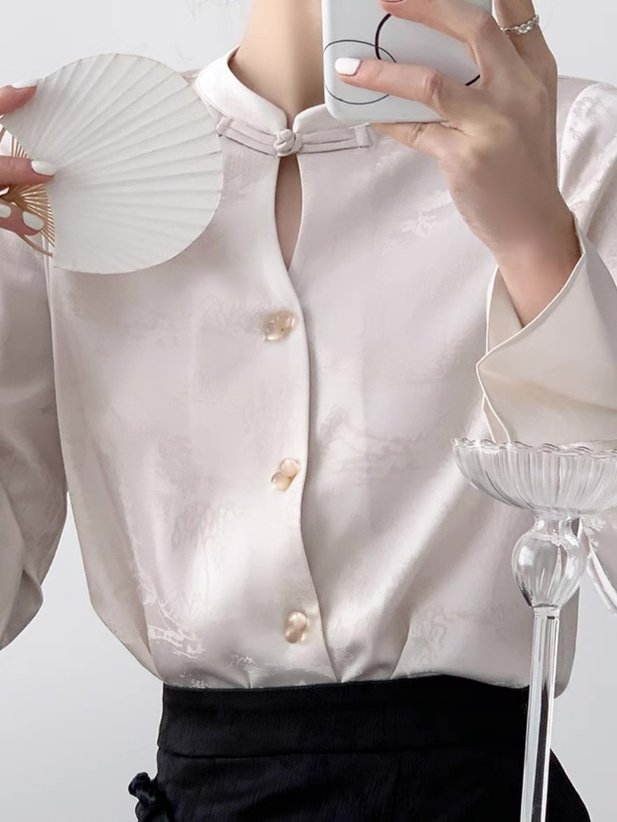 Xin Hua Long Sleeve Oriental  Top