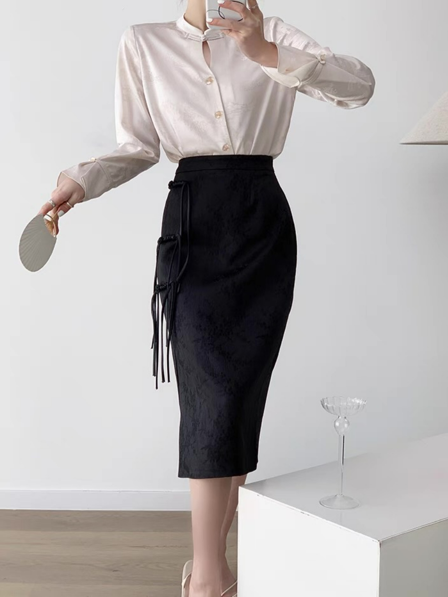 Xin Hua Long Sleeve Oriental  Top