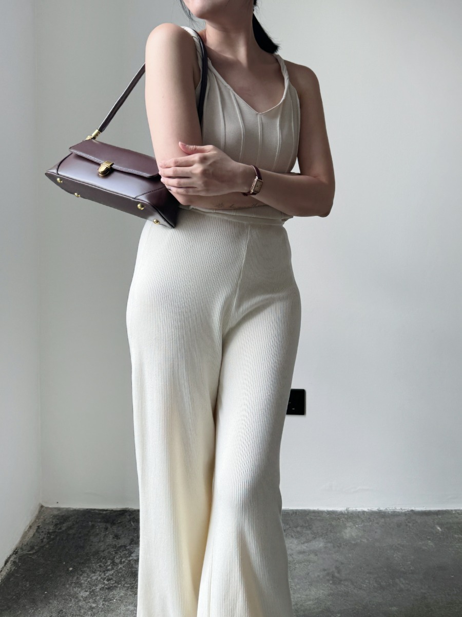 Emmett Twist Knot V-Neck Knit Top-The Black Bow-