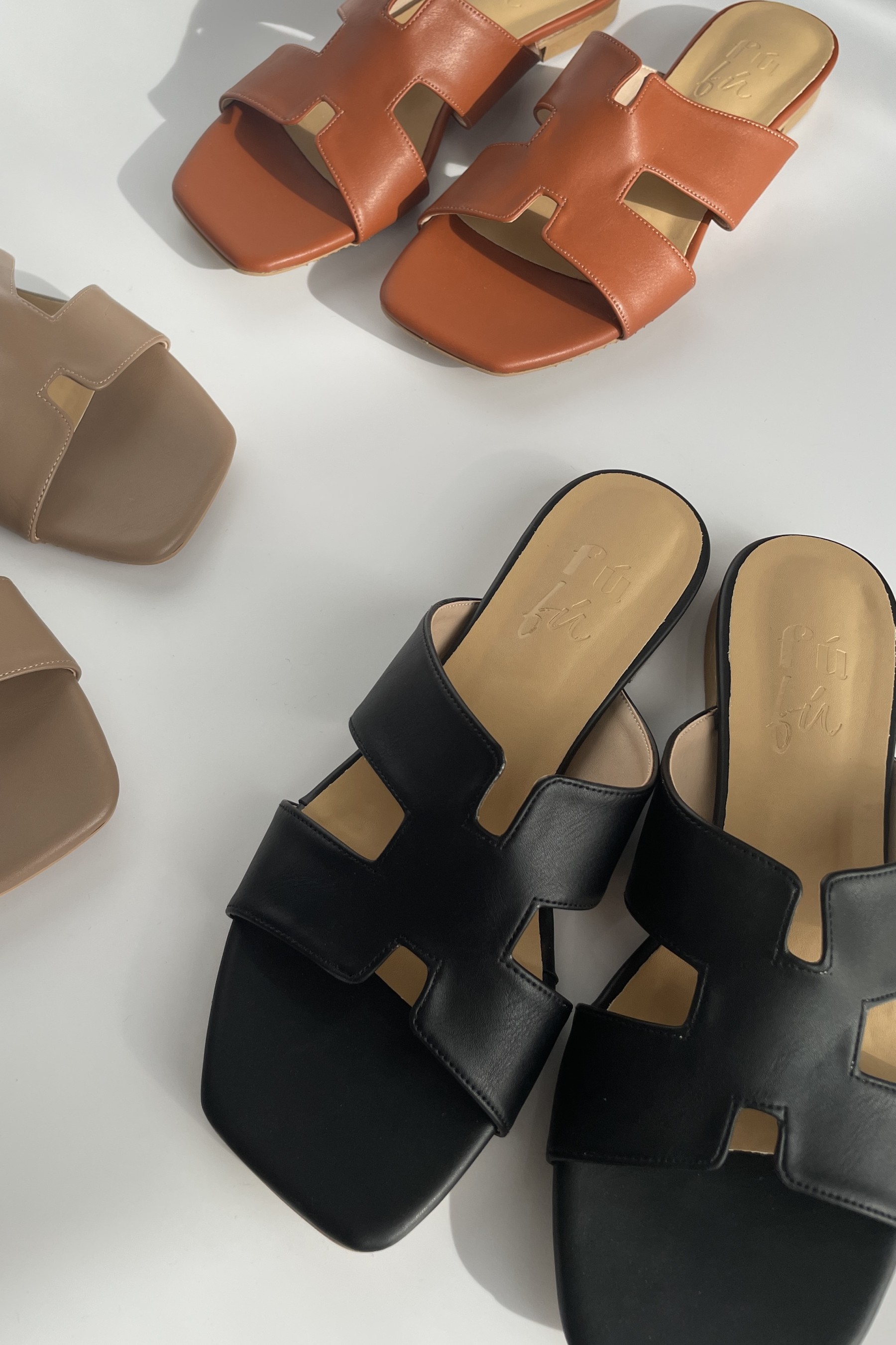 Louisé Geometric Sandal-Black-The Black Bow-