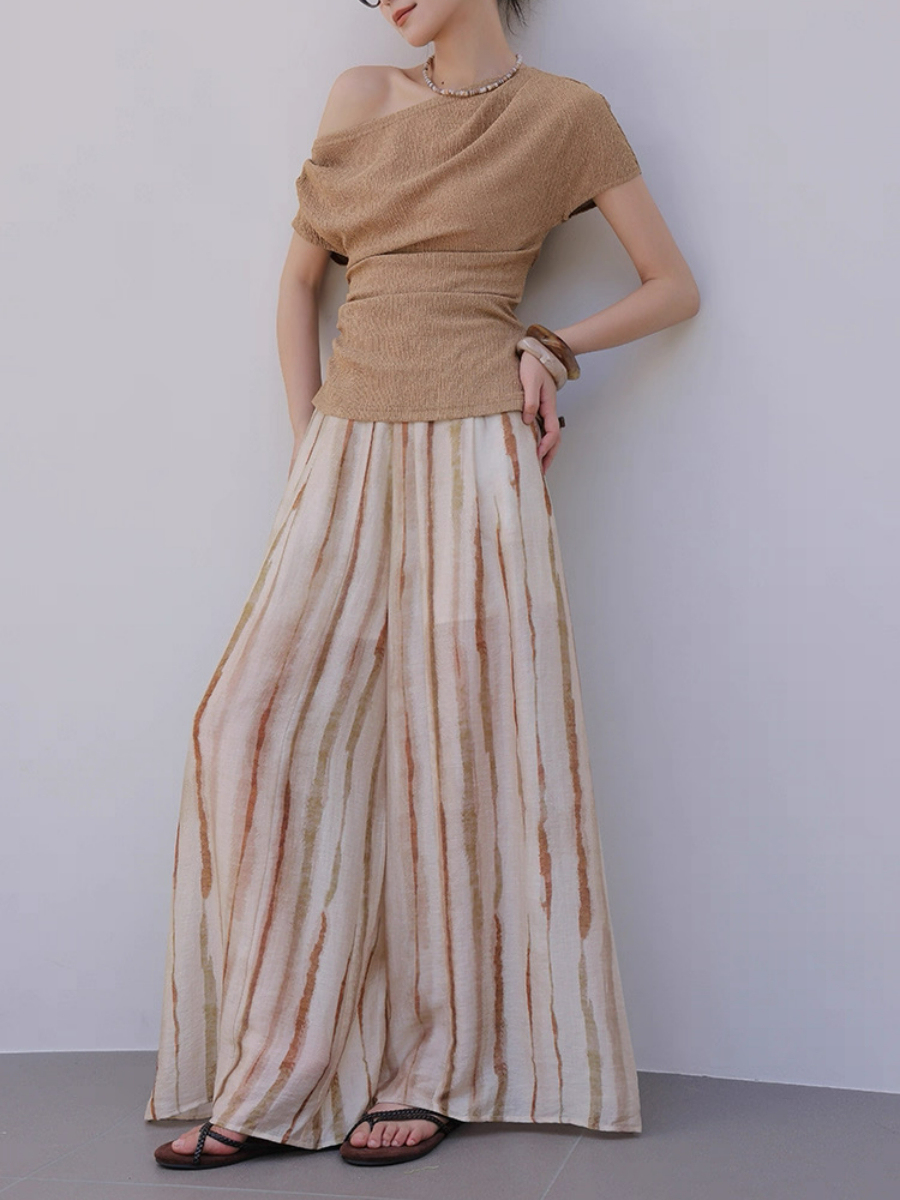 Shuang Cha Tencel Blend Culottes