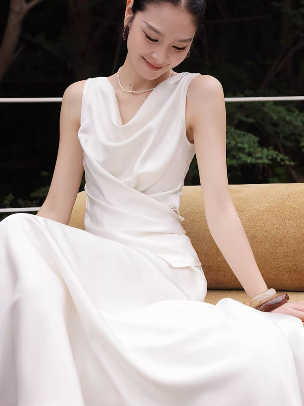 Leeva Swing Collar Blouse & Flosy Maxi Skirt  (Sold seperately)