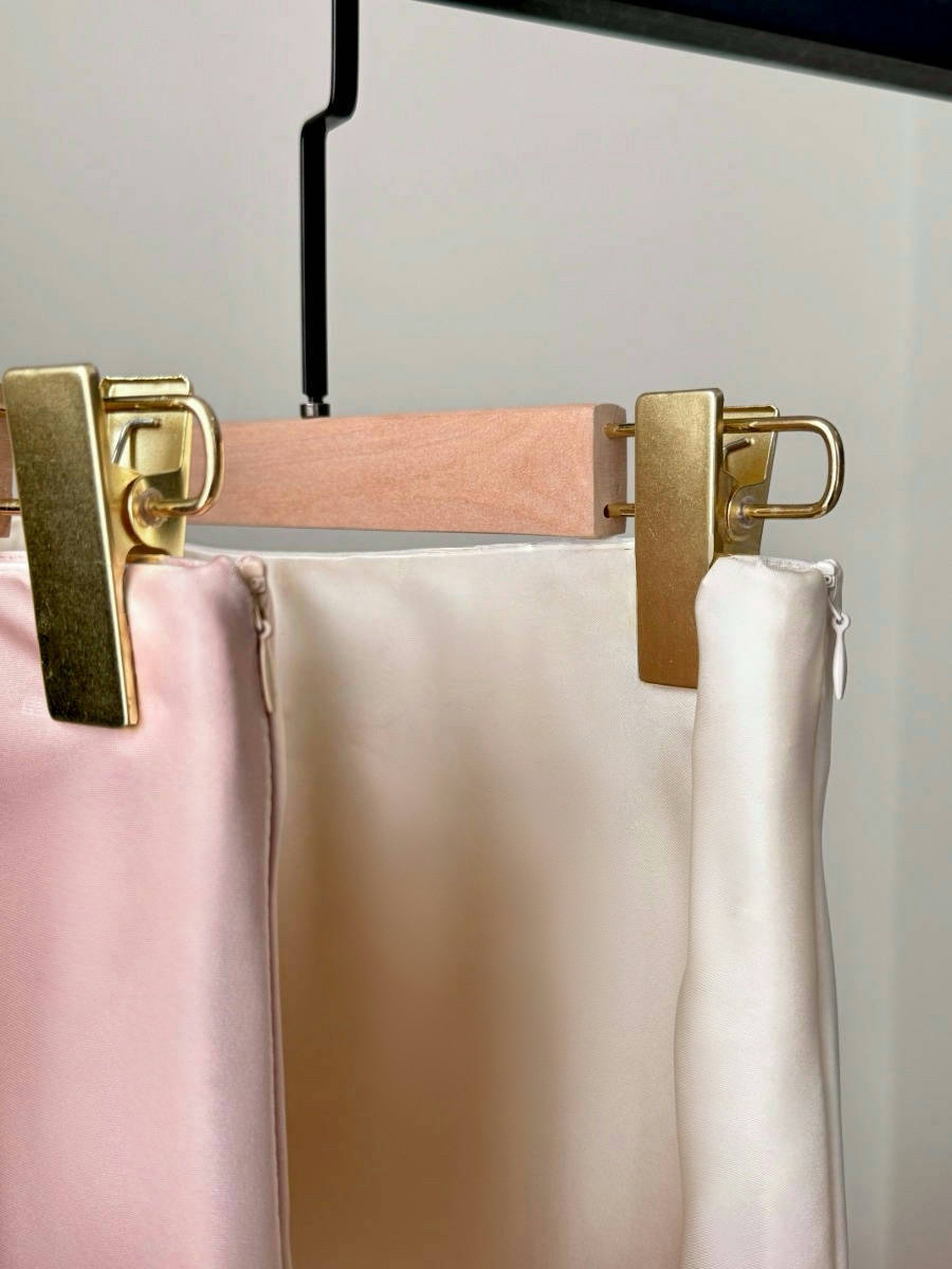 Cacaly Satin Bias Cutting Skirt