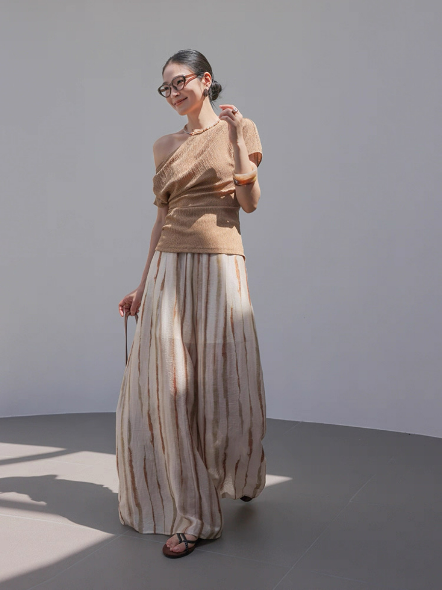 Shuang Cha Tencel Blend Culottes