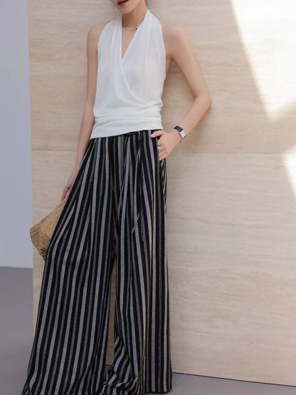 Linsey Tencel Halter Neck Knit Top