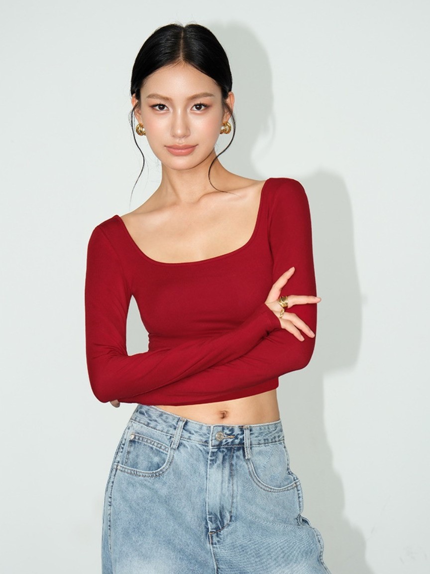 Mazzy Low Back Padded Crop Top-The Black Bow-