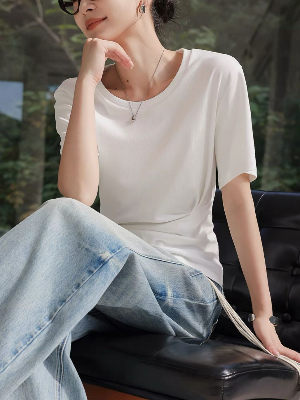Pierre Waist Ruched Essential Top
