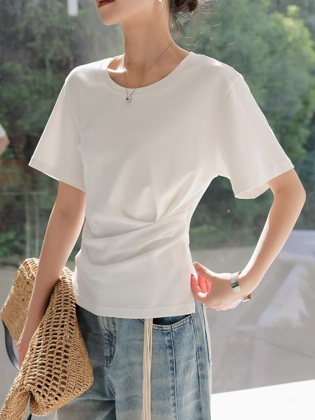 Pierre Waist Ruched Essential Top