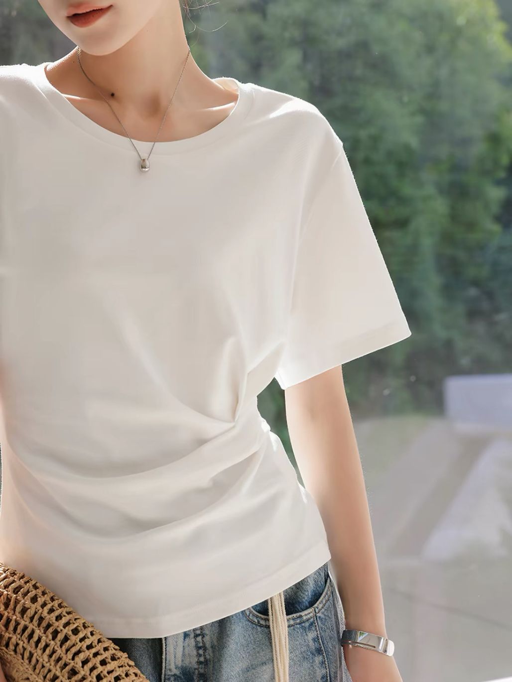 Pierre Waist Ruched Essential Top