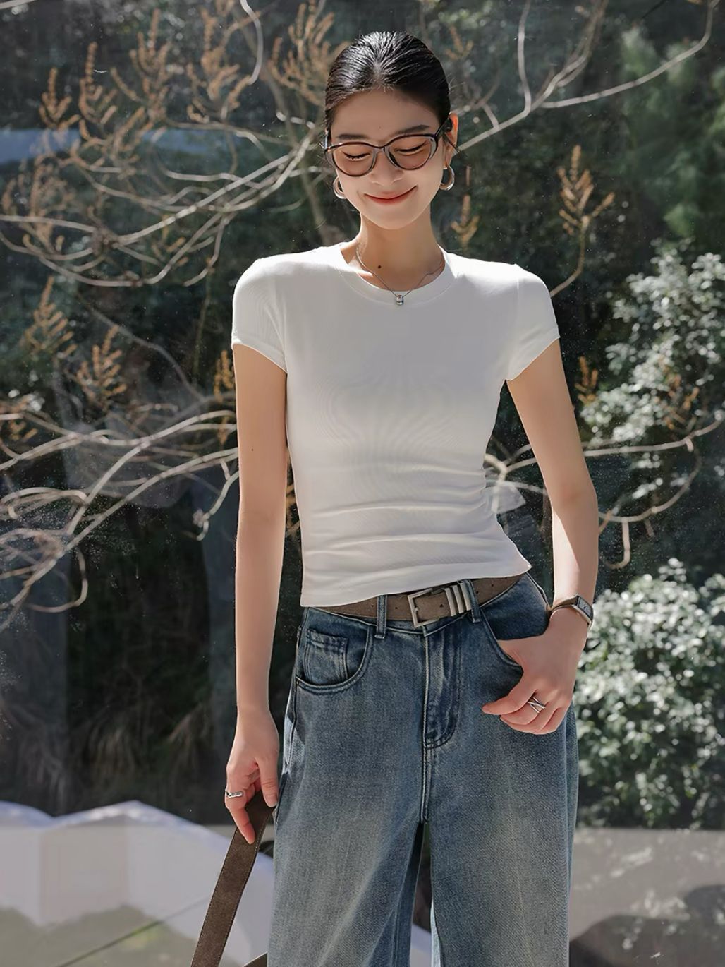Pam Lyocell Crew Neck Tee