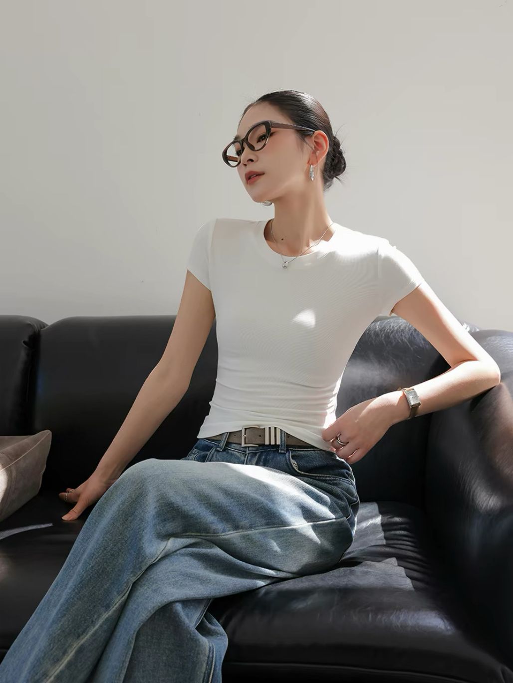 Pam Lyocell Crew Neck Tee