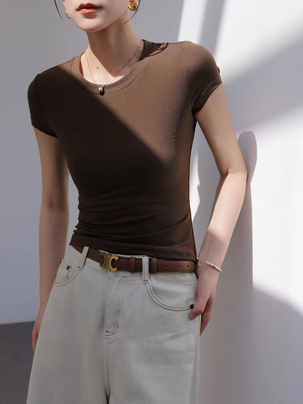Pam Lyocell Crew Neck Tee