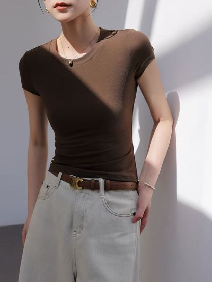 Pam Lyocell Crew Neck Tee