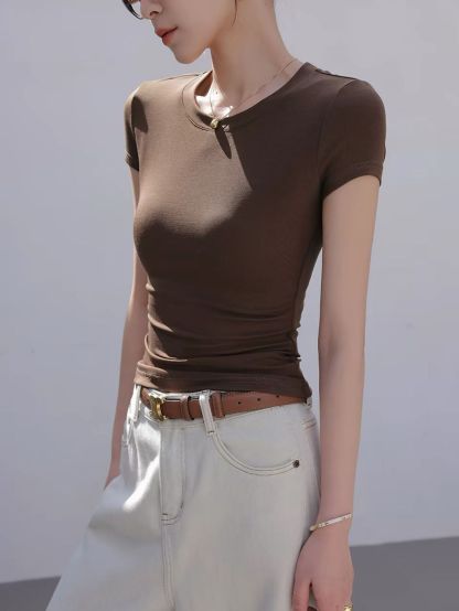 Pam Lyocell Crew Neck Tee