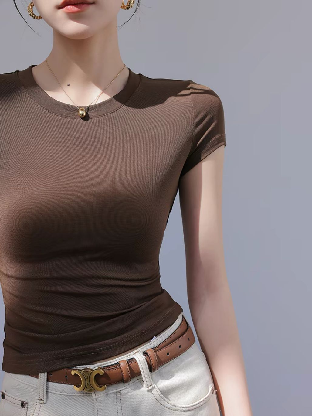 Pam Lyocell Crew Neck Tee
