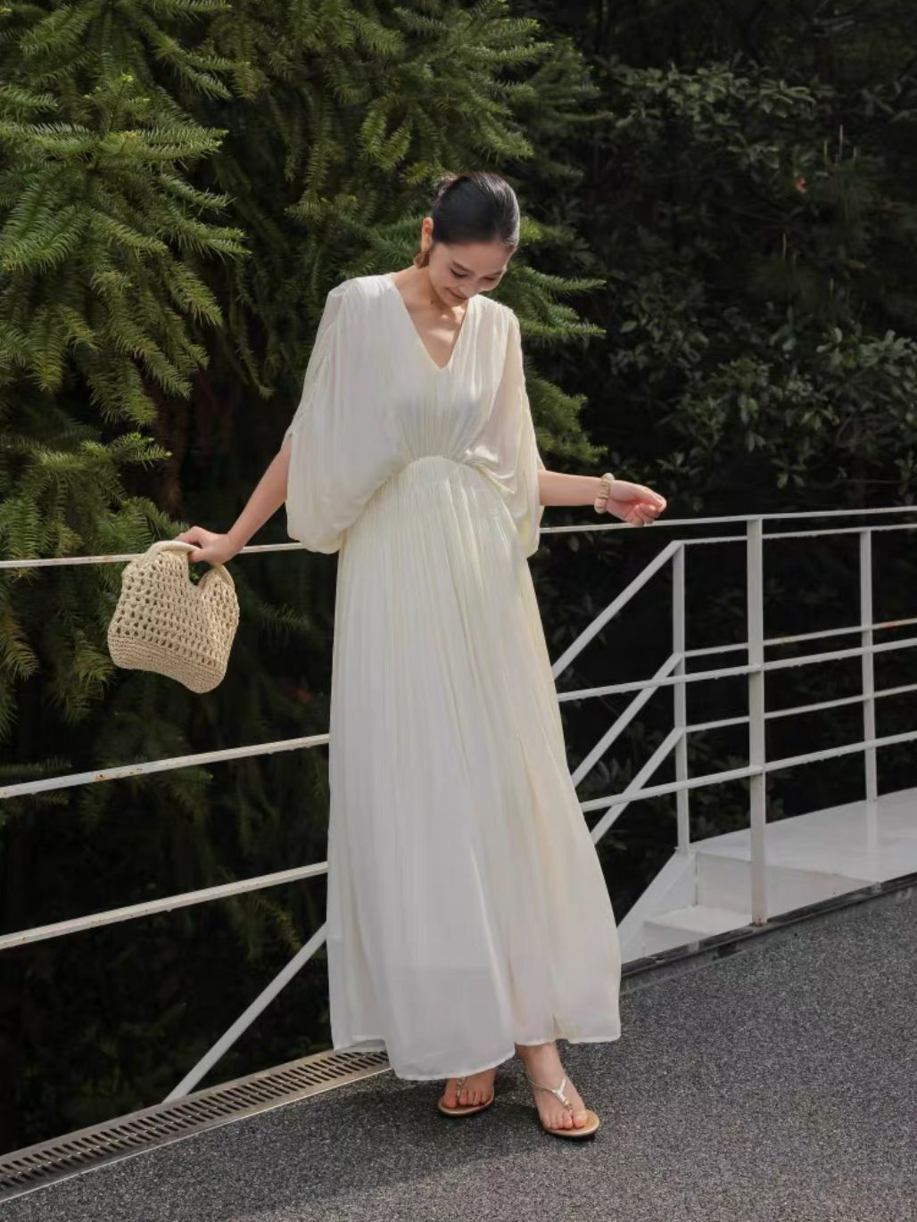 Lorraine Batwing Resort Luxe Dress