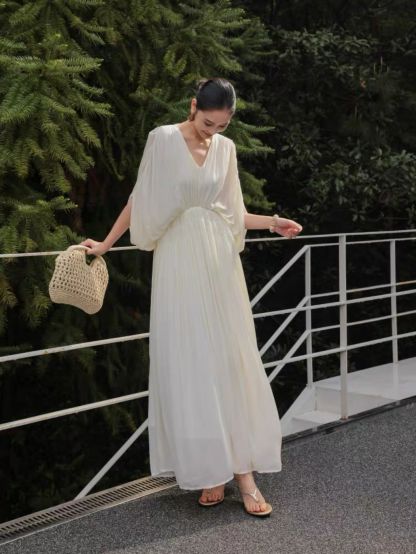 Lorraine Batwing Resort Luxe Dress