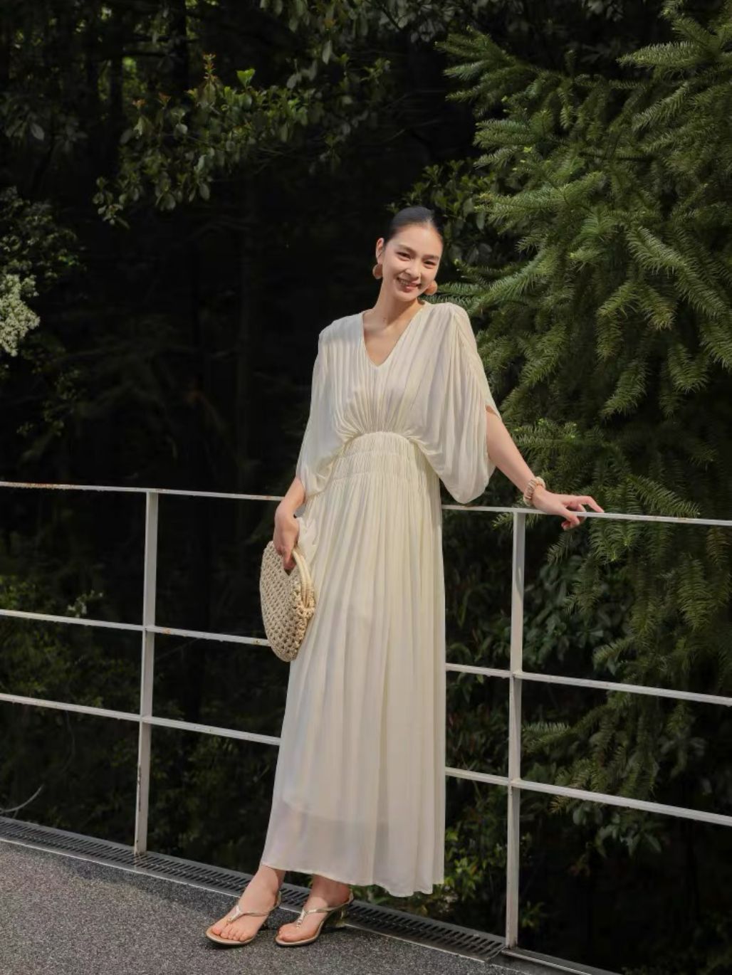 Lorraine Batwing Resort Luxe Dress