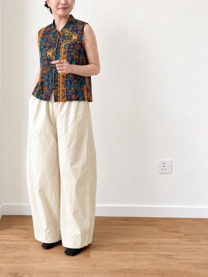Jian Ku Panelled Barrel-Leg Pants