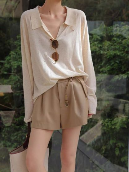 Pauren Lyocell & Linen Blend Lounge Top and Shorts