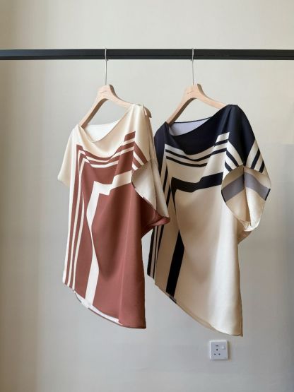 Wrenley Geometric Draped Top (Skirt to purchase seperately)