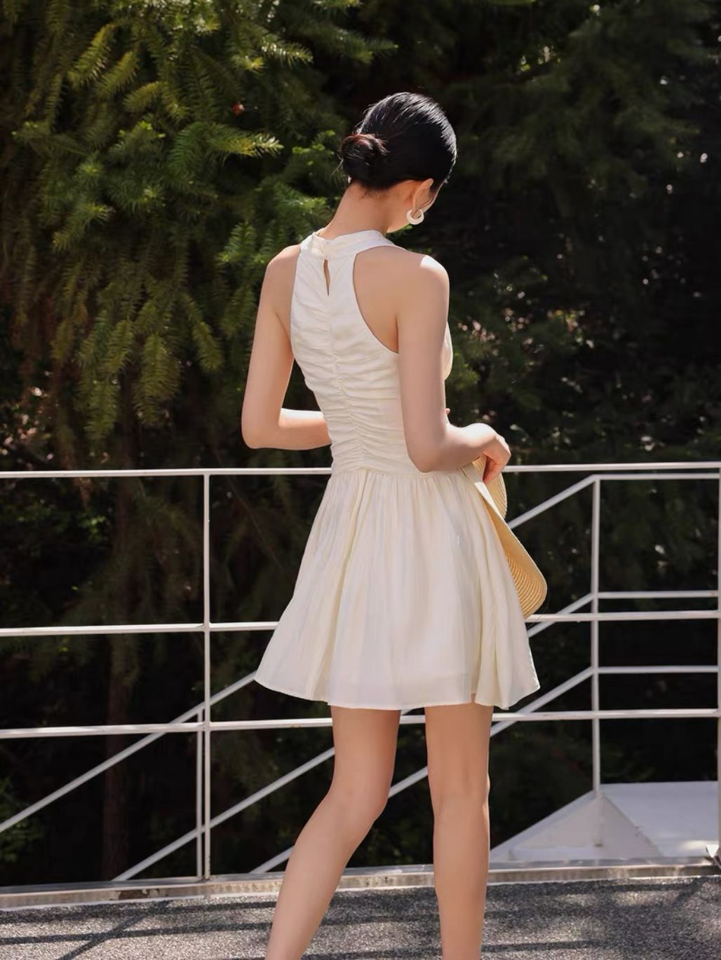 Lucie Delicate Halter Neck Mini Dress