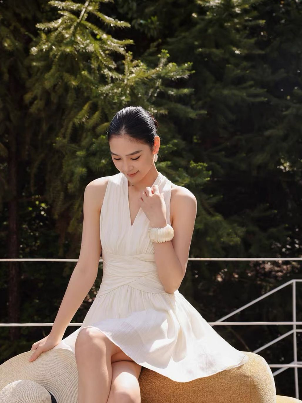 Lucie Delicate Halter Neck Mini Dress