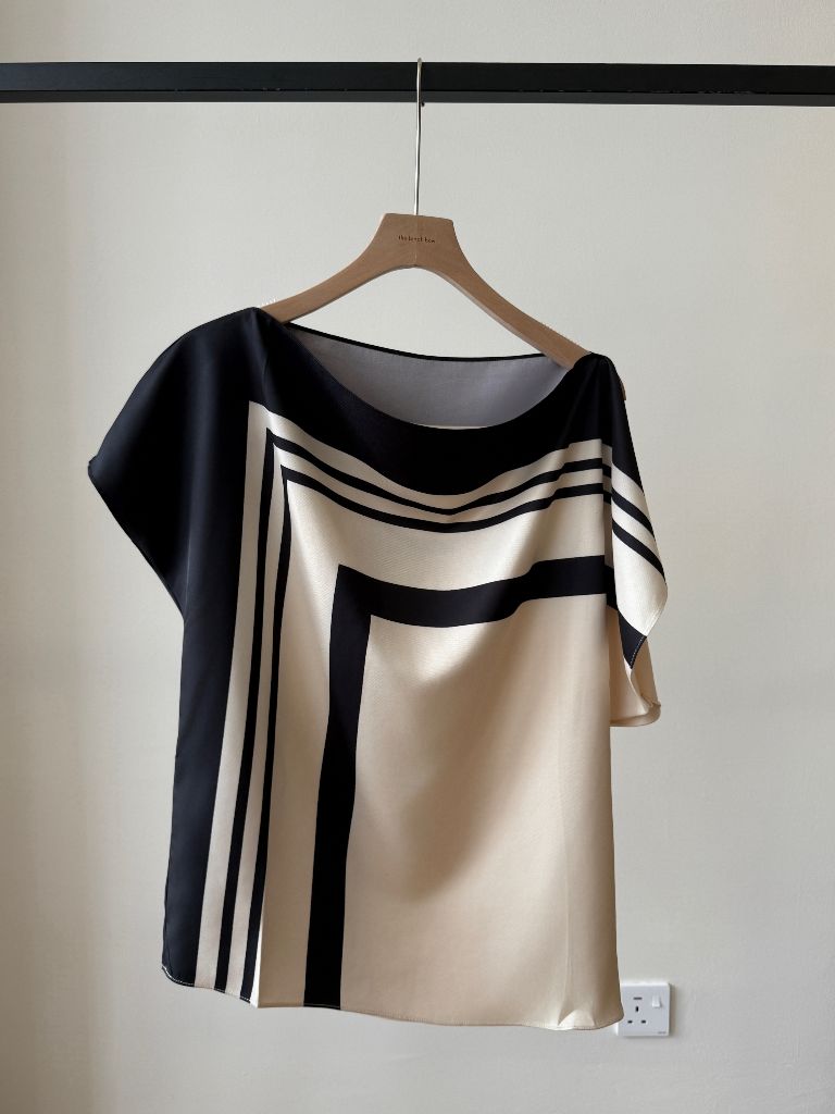 Wrenley Geometric Draped Top (Skirt to purchase seperately)