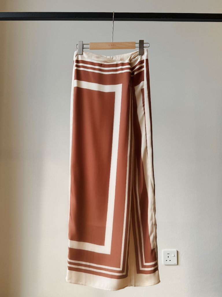 Wrenley Geometric Draped Skirt (Top to purchase seperately)