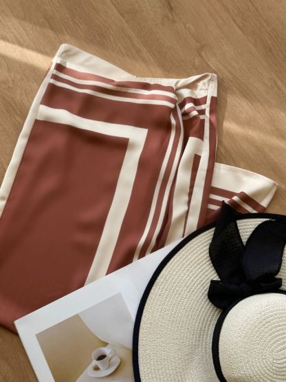 Wrenley Geometric Draped Skirt (Top to purchase seperately)